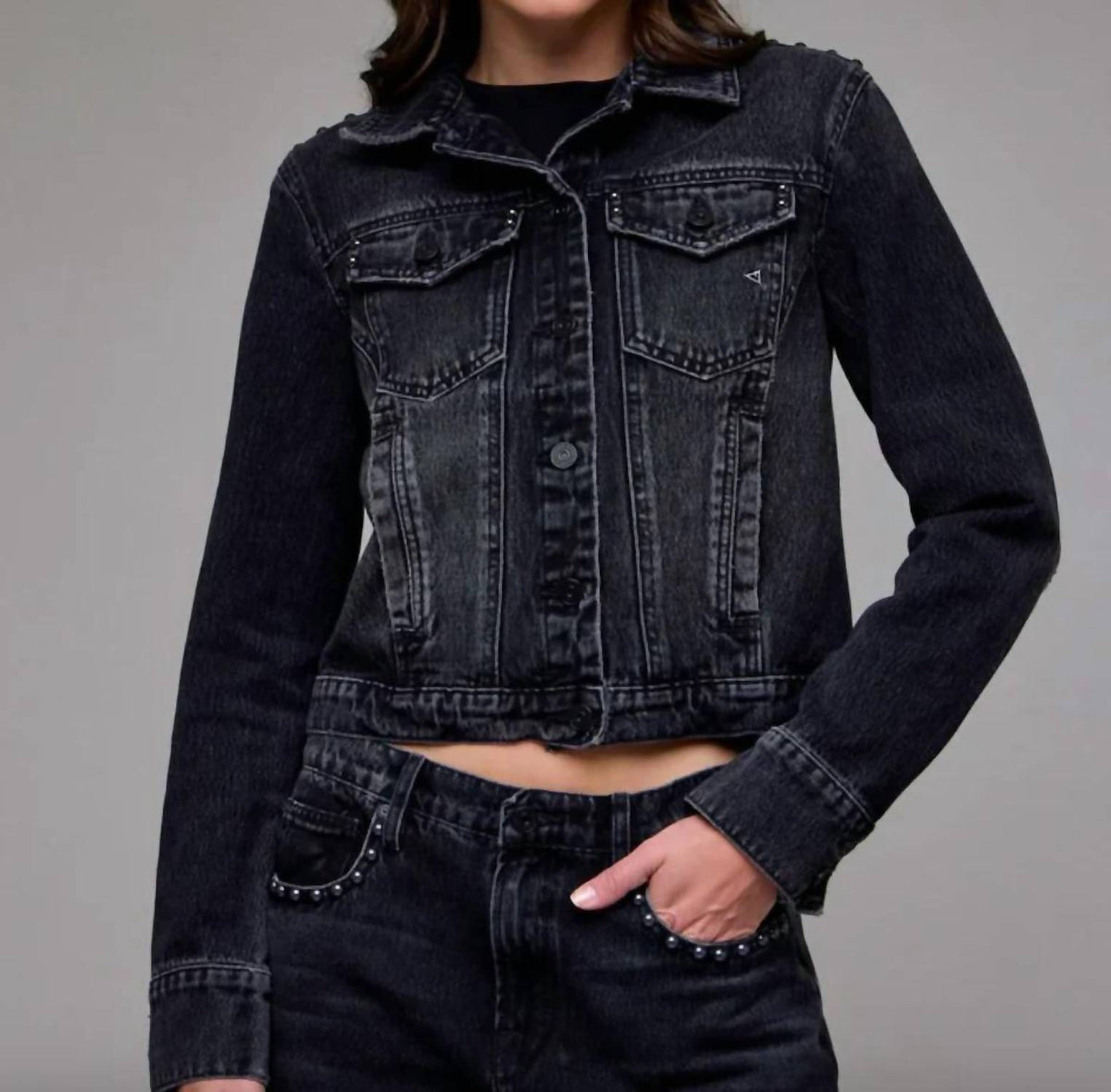Hidden - Fitted Trucker Jacket