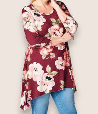 Oddi - Floral Swing Top - Plus