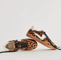 Dolce Vita Women's Notice Stitch Sneaker in dark leopard - women's sneaker - detail view