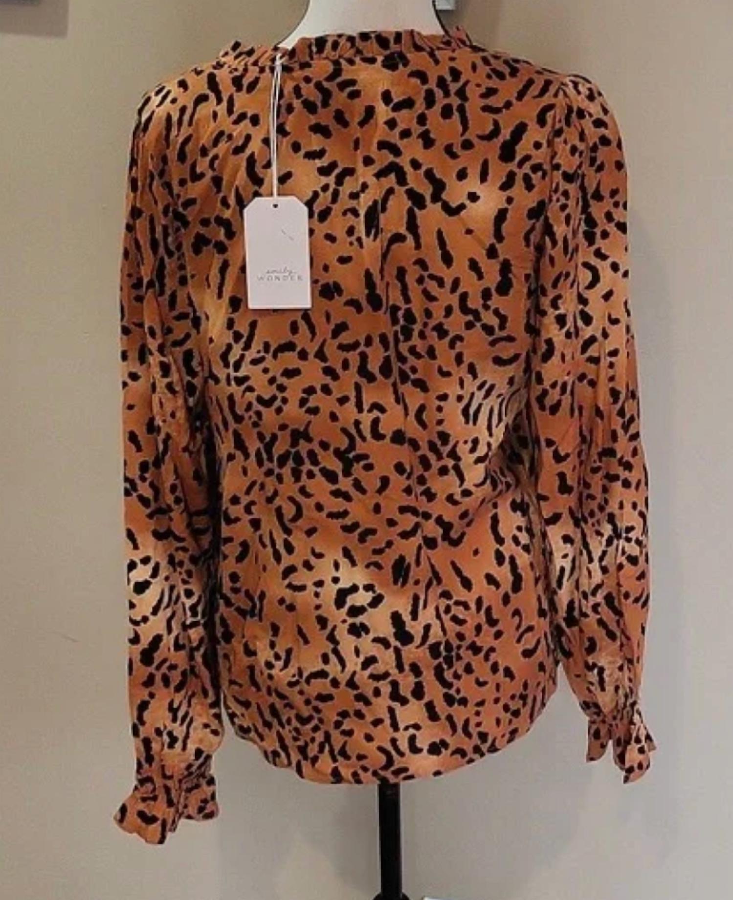 Emily Wonder - Leopard Long Sleeve Top