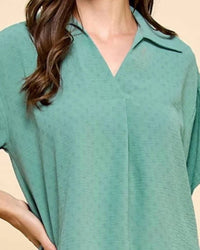 Les Amis - Texturized Short Sleeve Shirt