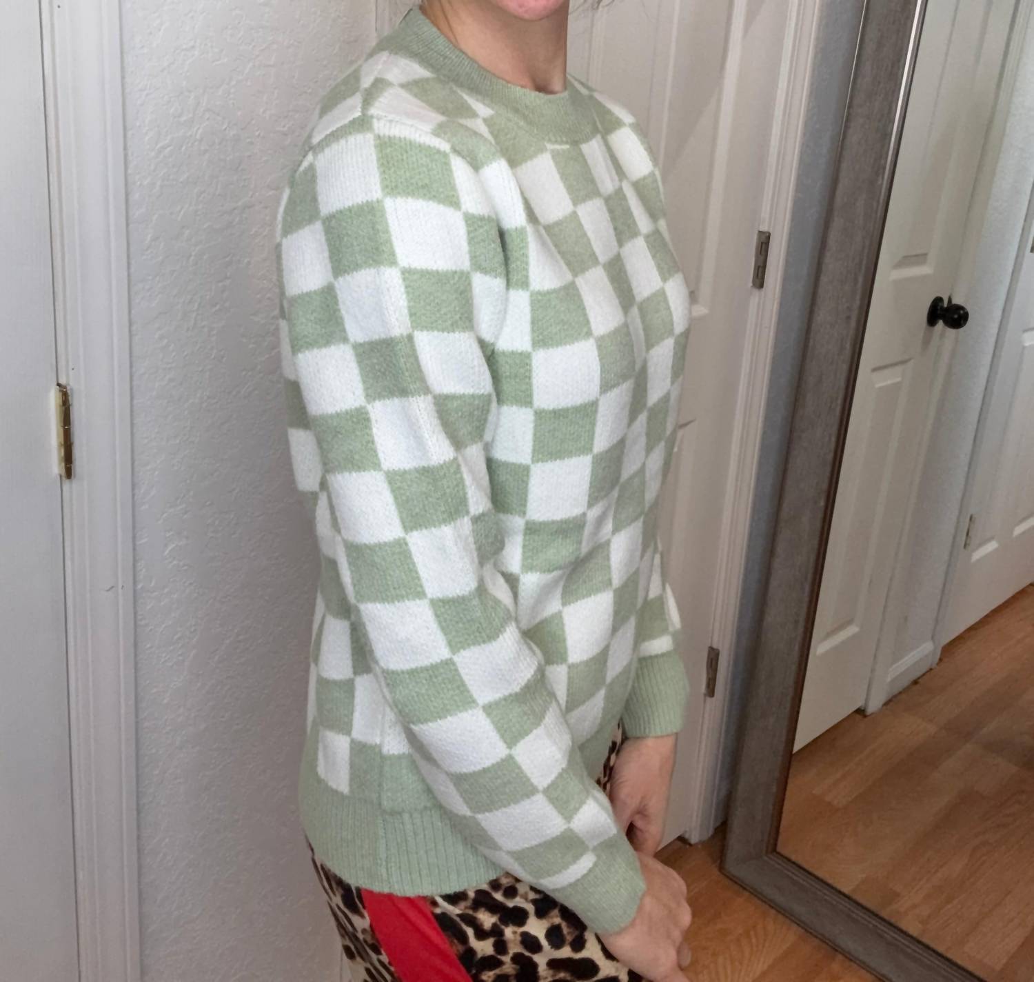 Michelle Mae - Chelsey Checkered Sweater