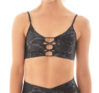MAAJI Reversible Low Impact Sports Bra in onyx ceci - women's intimate - alternate view