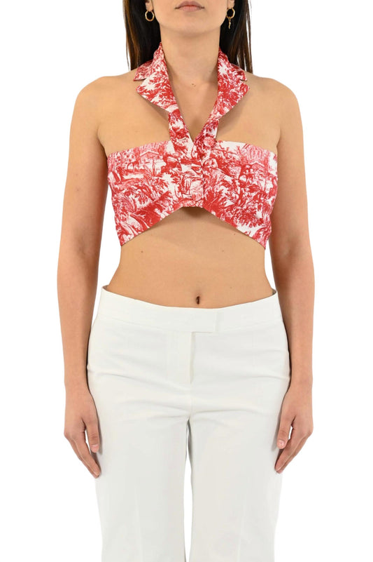 Philosophy Di Lorenzo Serafini - Toile De Jouy Radzmir Crop Top