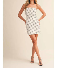Klesis - Monroe Polka Dot Strapless Mini Dress