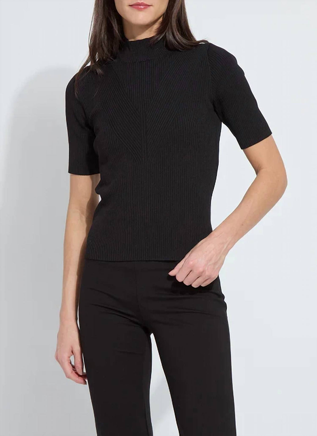 Lysse - Bernadette Short Sleeve Ribbed Top