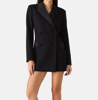STEVE MADDEN Meridia Long Sleeve Jumpsuit in black - women's pants - detail view