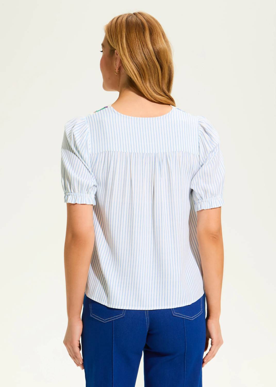 Fdj - Women's Vina V-neck Crochet Trim Blouse