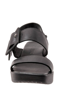 bueno Women's Marcia Slingback Wedge Sandal in black - women's shoe - view 4
