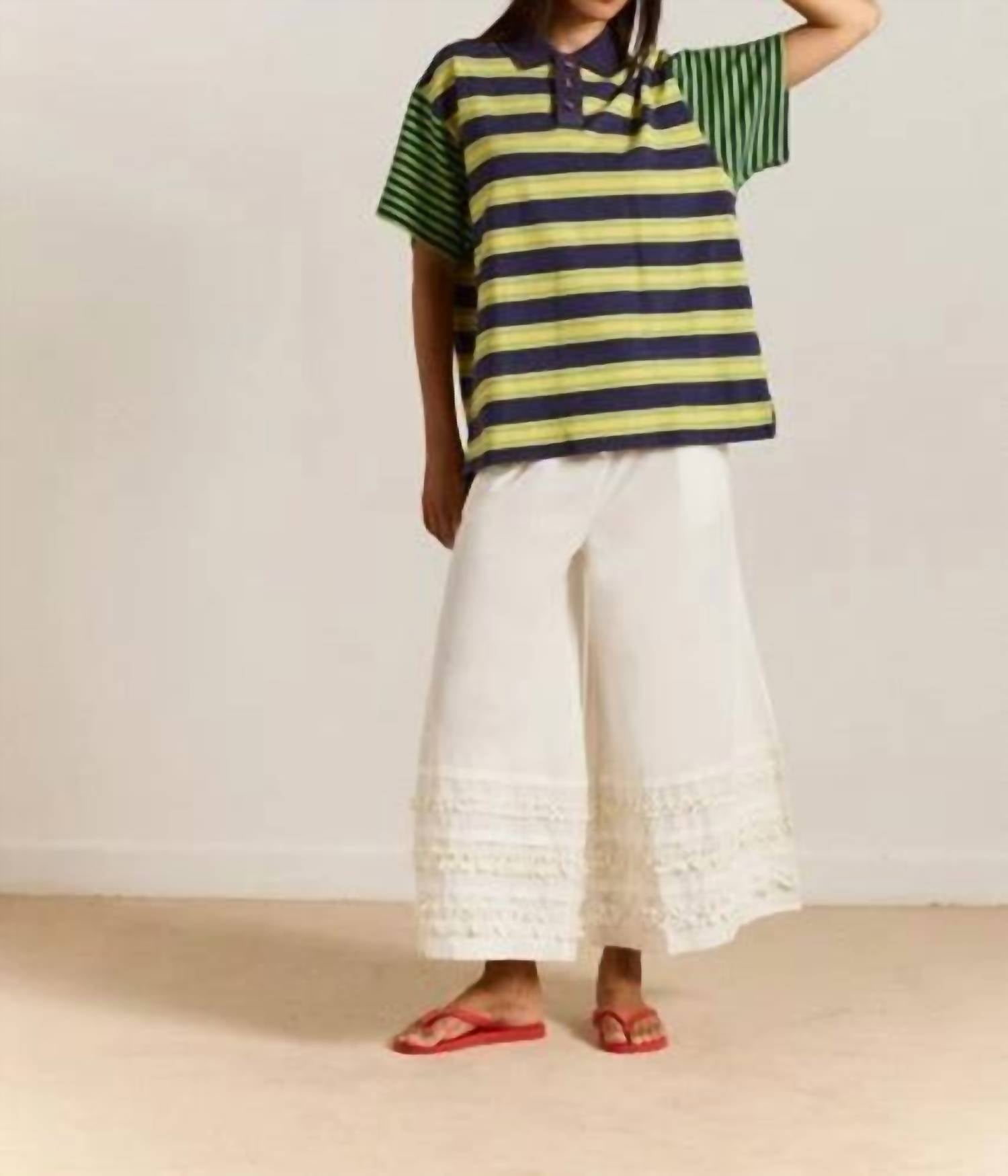 Damson Madder - Zia Rugby Mix Stripe Shirt