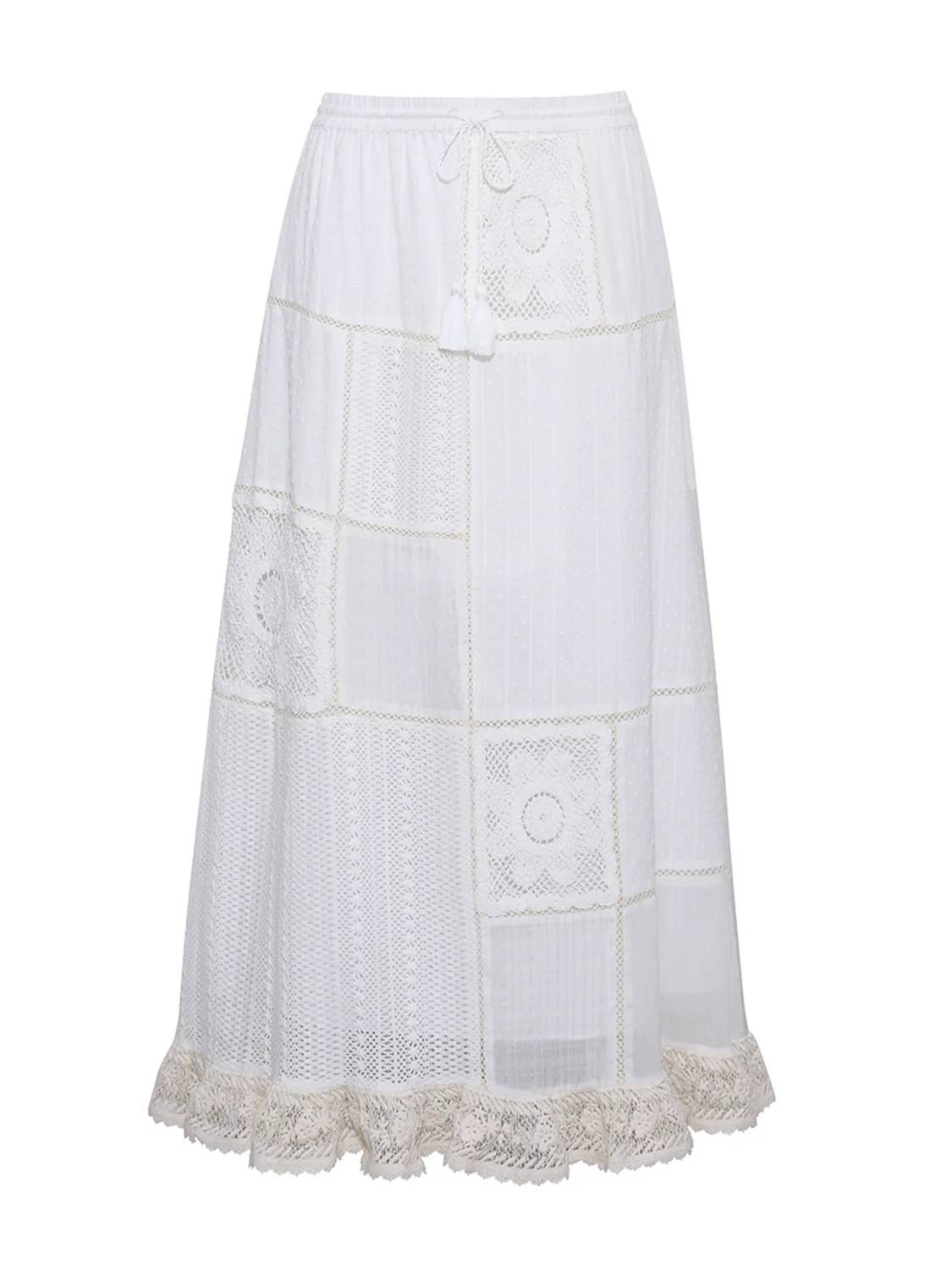 Lingua Franca - Louisa Heirloom Patchwork Maxi Skirt