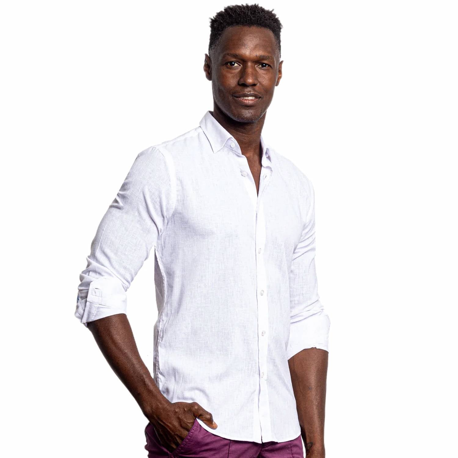 Eight X - Looks Like Linen Button Down Shirt