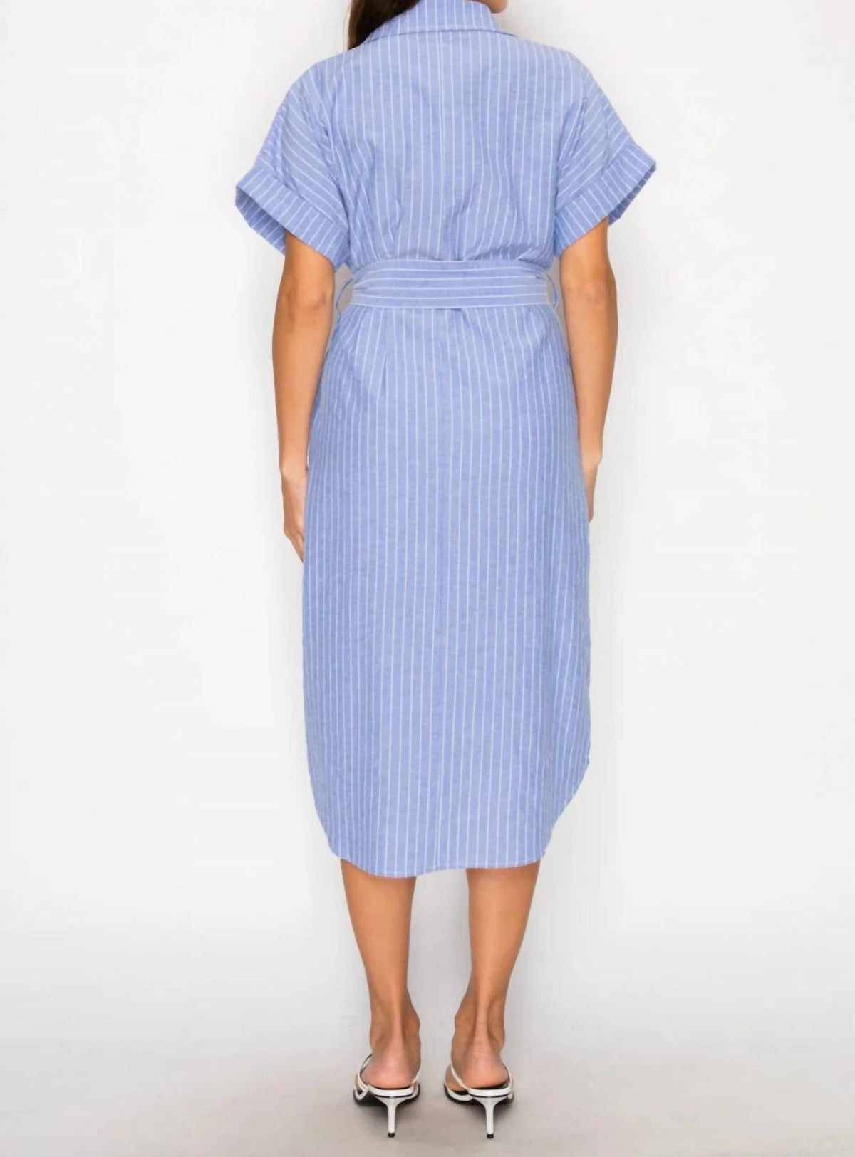 Meet Me In Santorini - Women's Shirt Dress