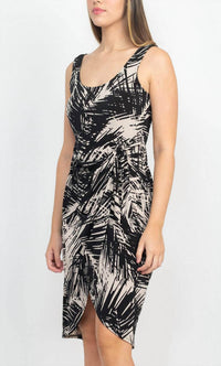London Times - Andi Printed Sleeveless Dress