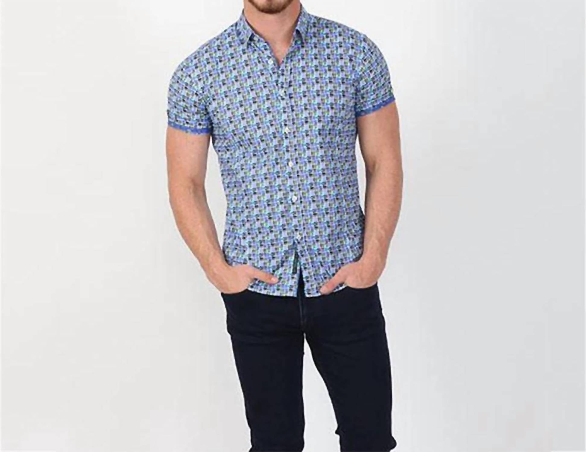 Eight X - Retro Funk Print Short Sleeve Shirt
