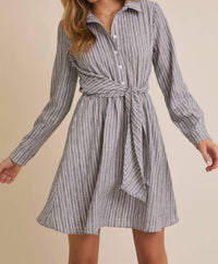 Gilli - Jocelyn Striped Shirt Dress