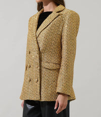 Sugarlips - Tamary Tweed Vesta Collared Blazer
