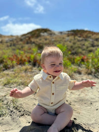 Me & Henry - Boy's Helford Woven Onesie