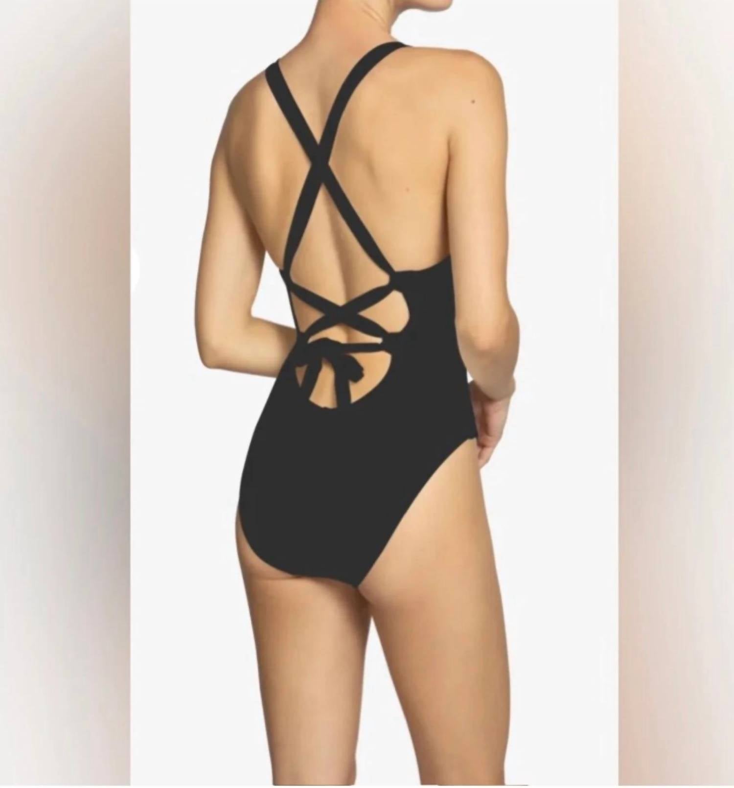 Robin Piccone - Margot Lace-up Back One-piece Swimsuit