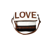 Myra Bag - Women's Letters Of Love Small Crossbody Bag