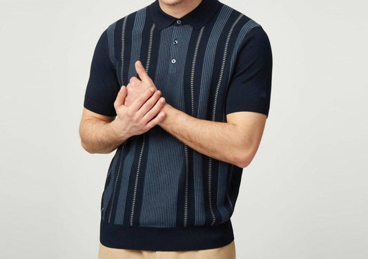 Ben Sherman - Birdseye Stripe Knitted Polo