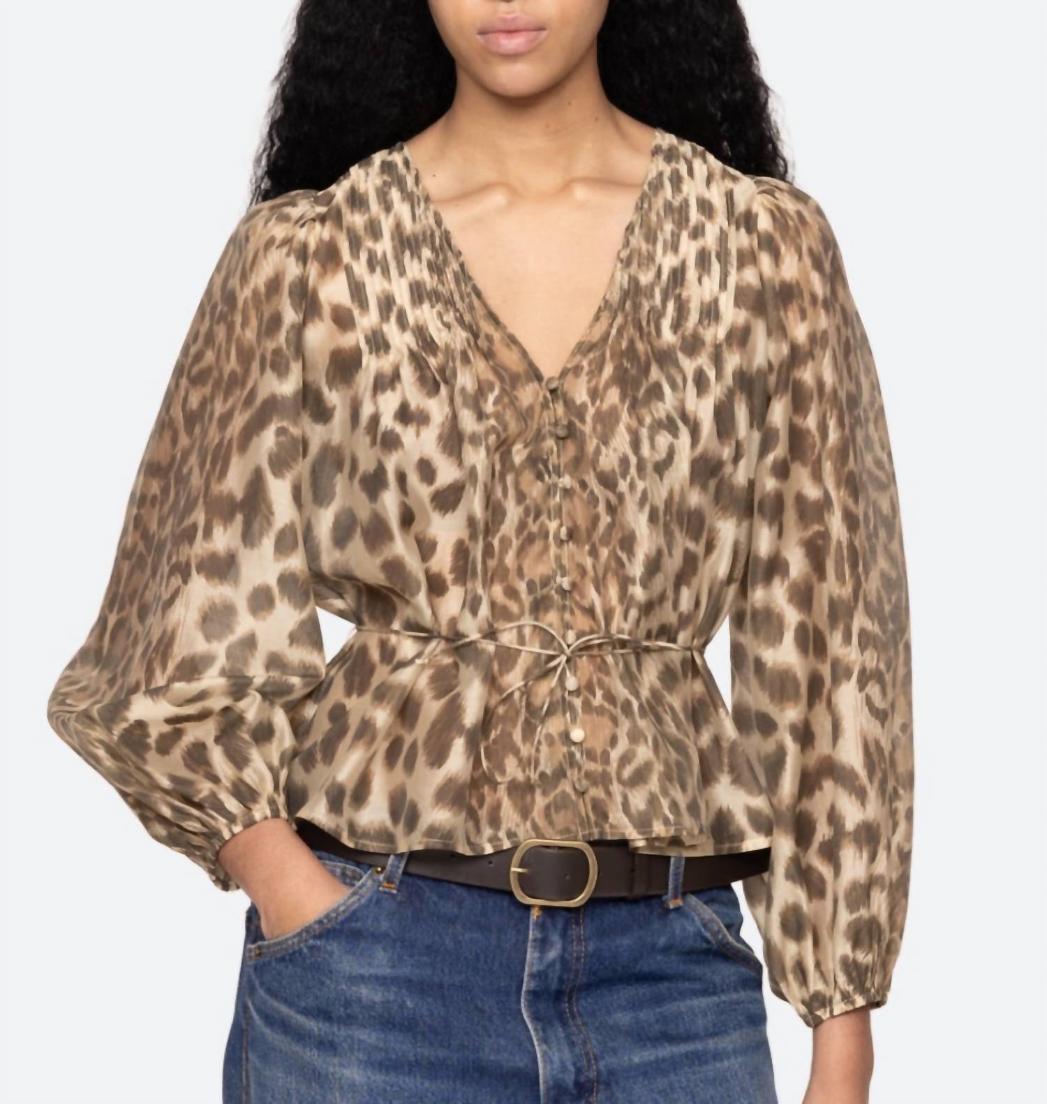 Sea - Claude Print Long Sleeve Top