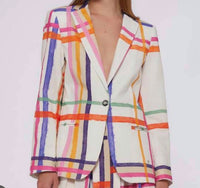 Vilagallo - Watercolor Stripe Blazer
