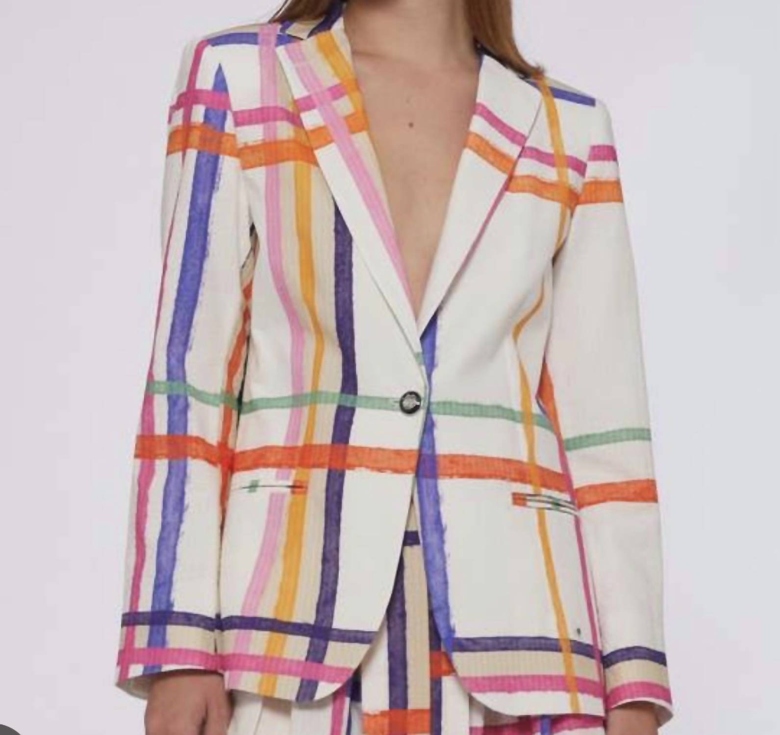 Vilagallo - Watercolor Stripe Blazer