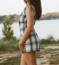 Day + Moon - Blair Plaid Sleeveless Romper