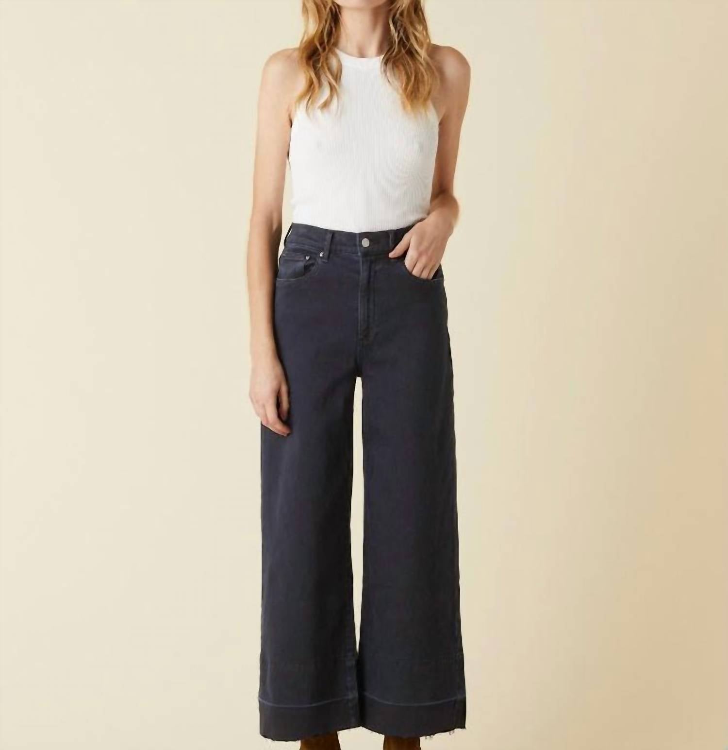 Le Jean - Sophia Wide Leg High Rise Jeans