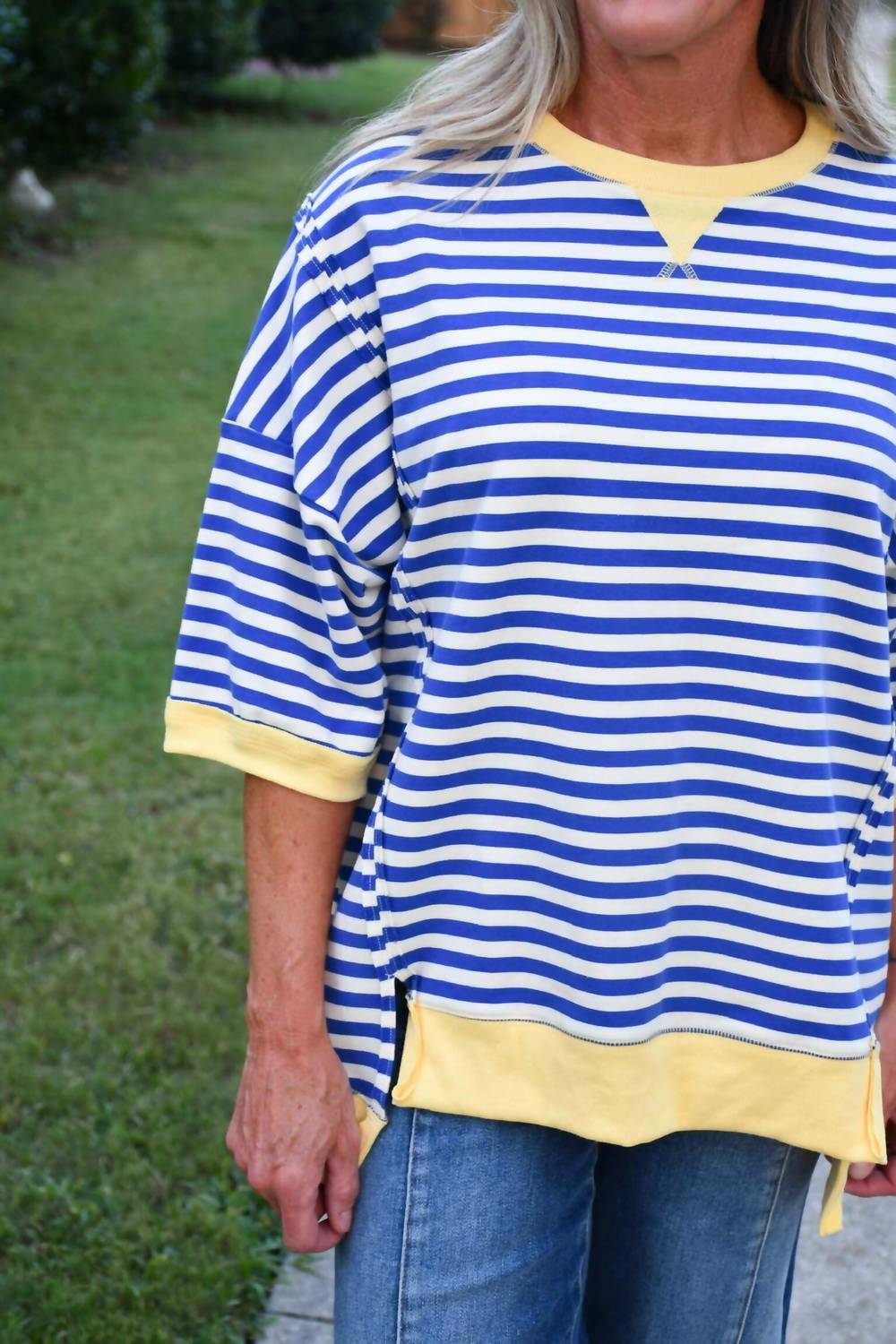 Very J - Susan Stripe Knit Top