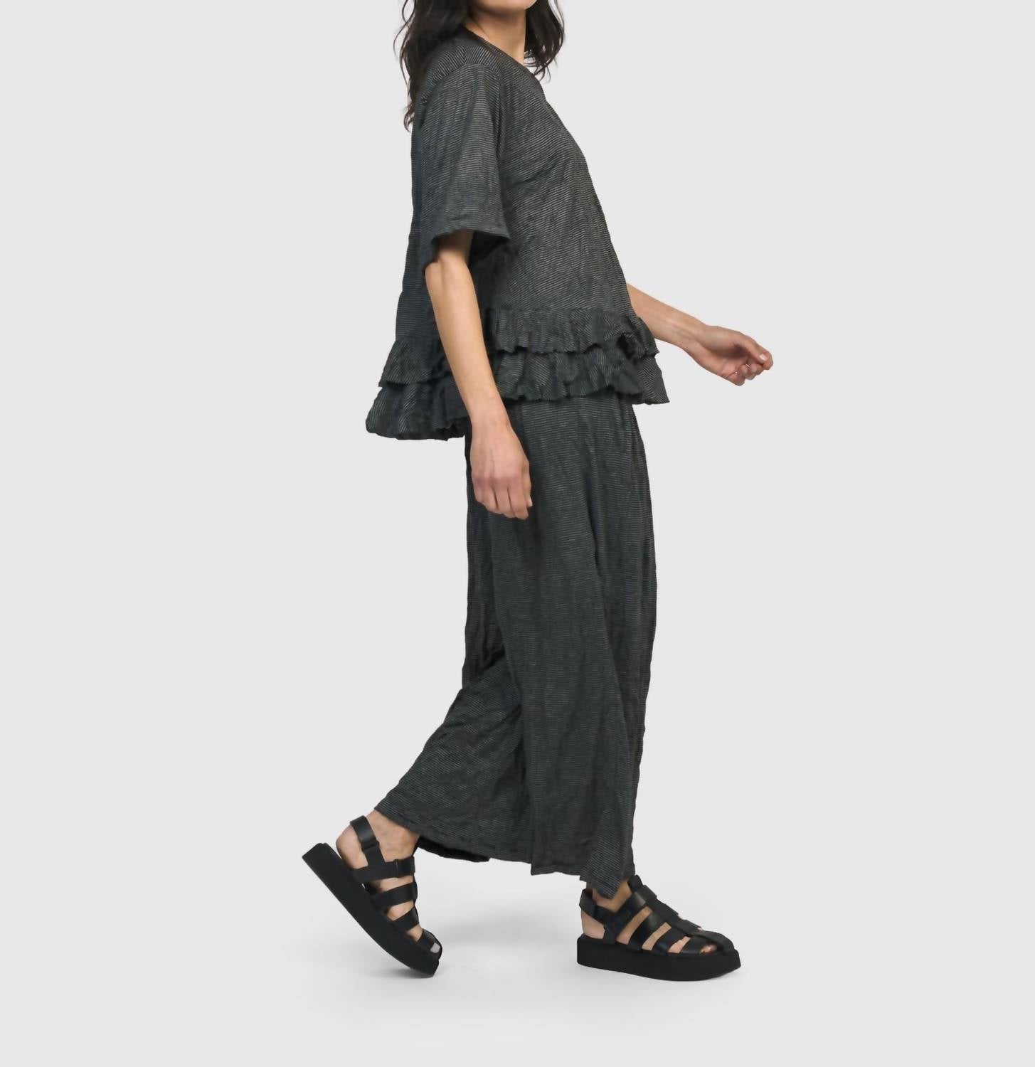 ALEMBIKA Whirlwind Lounge Pants in stripes - women's pants - view 7