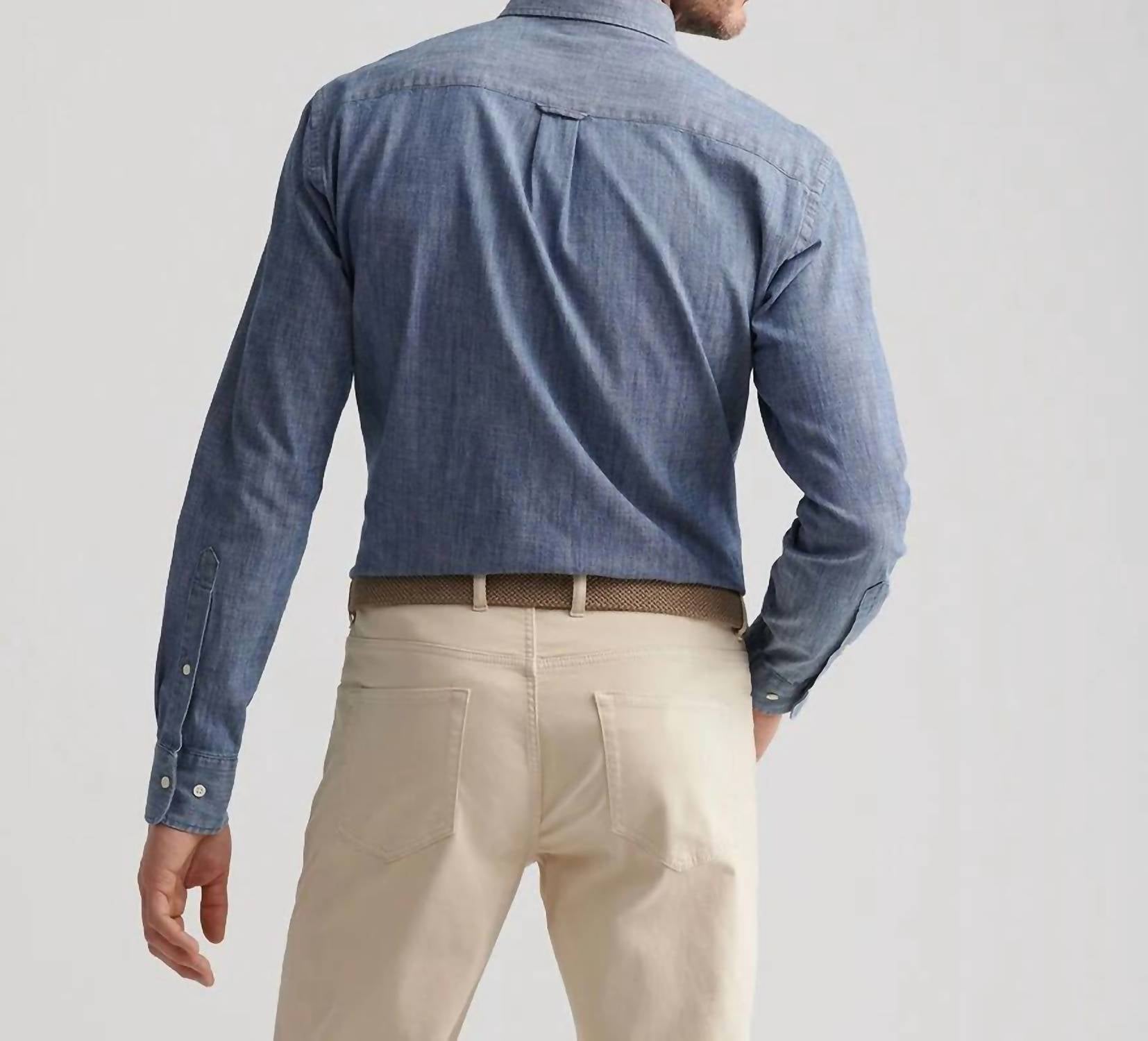 Peter Millar - Devonport Chambray Cotton-stretch Sport Shirt
