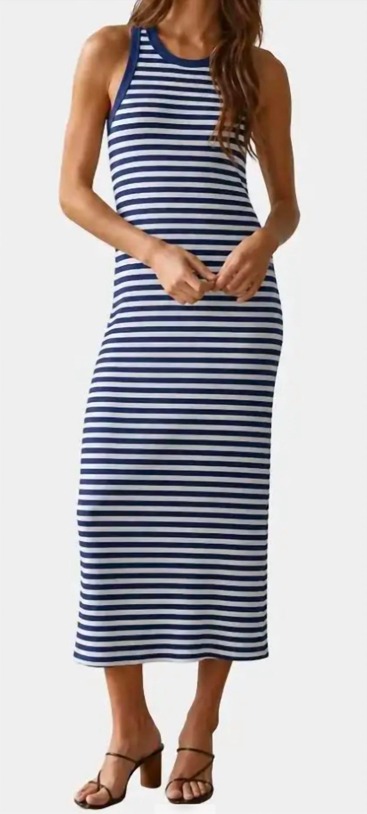 By Together - Knit Sweater Viscose Polyester Nylon Striped Dress