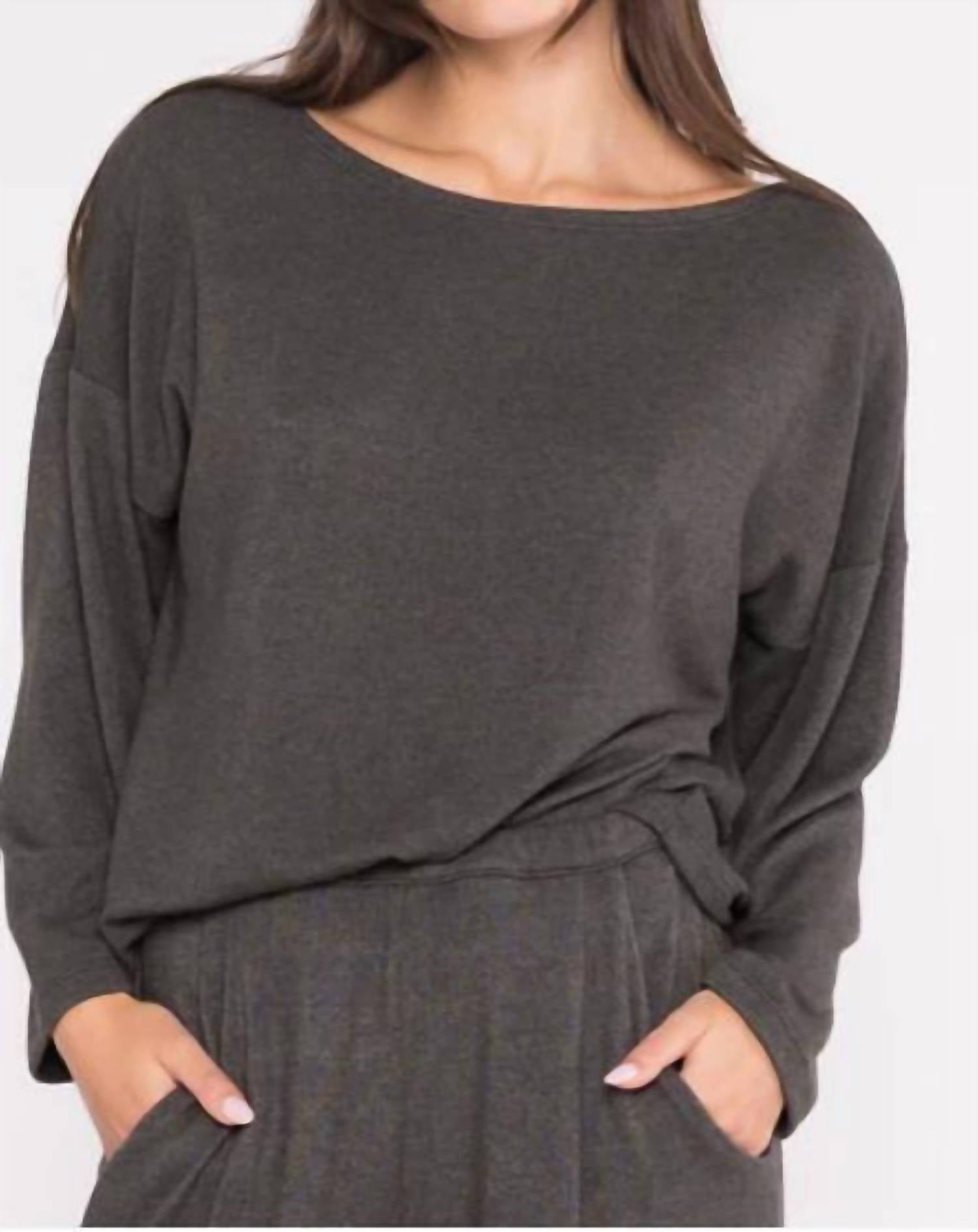 Ripley Rader - Sweater-knit Boat Neck Top
