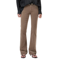 CLOSED Jovanna Flared Velvet Pants in clay beige - women's jeans