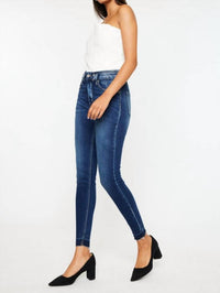 Kancan - High Rise Ankle Skinny Jeans With Released Hem