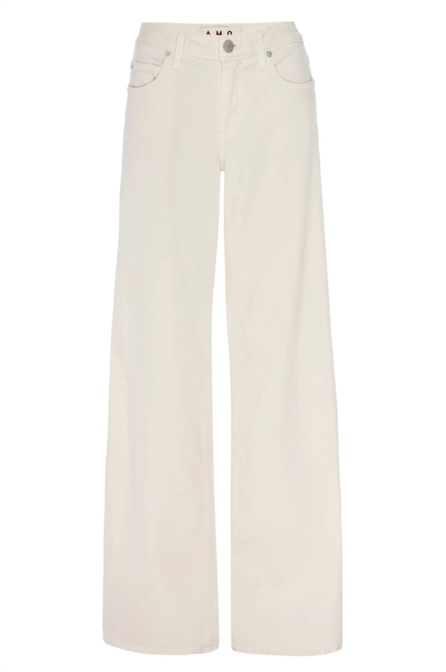 AMO Sabine Wide-leg Jeans in bone - women's jeans - view 4