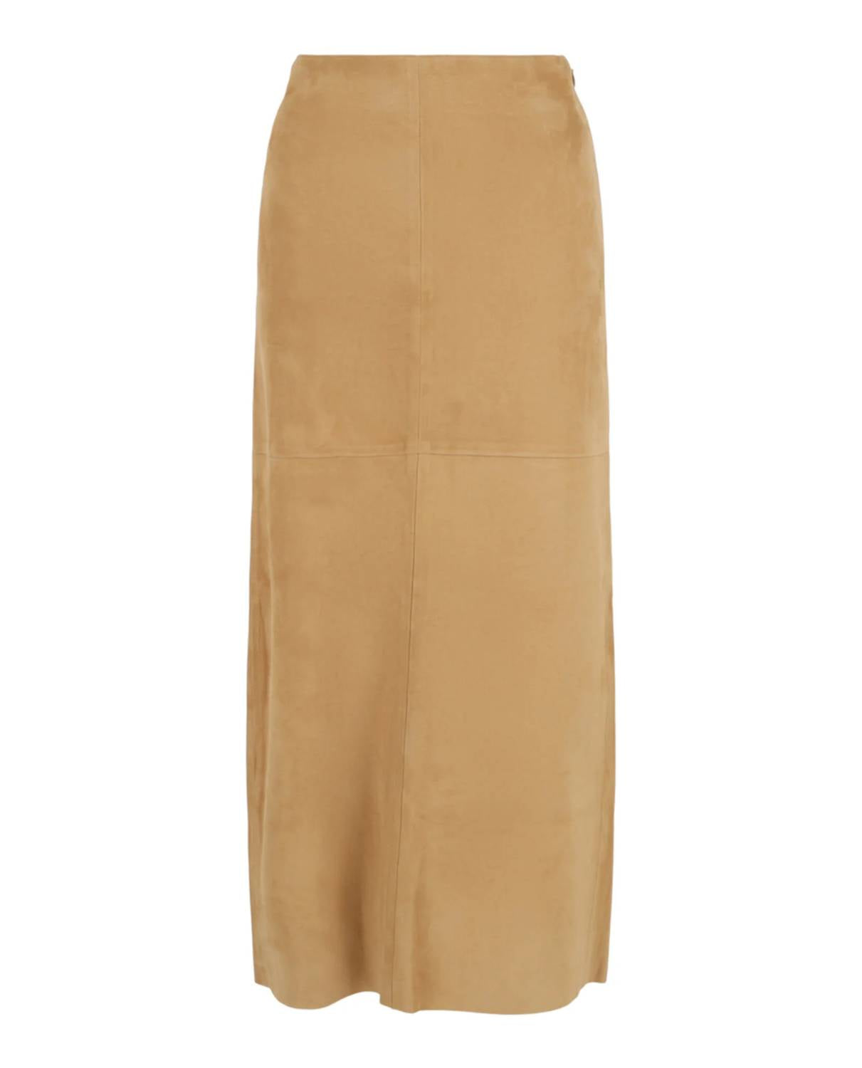 Salvatore Ferragamo - Women's Lambskin Leather Pencil Skirt