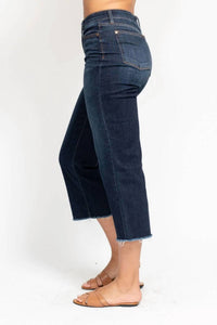 Judy Blue - High Waist Cropped Wide Leg Jeans