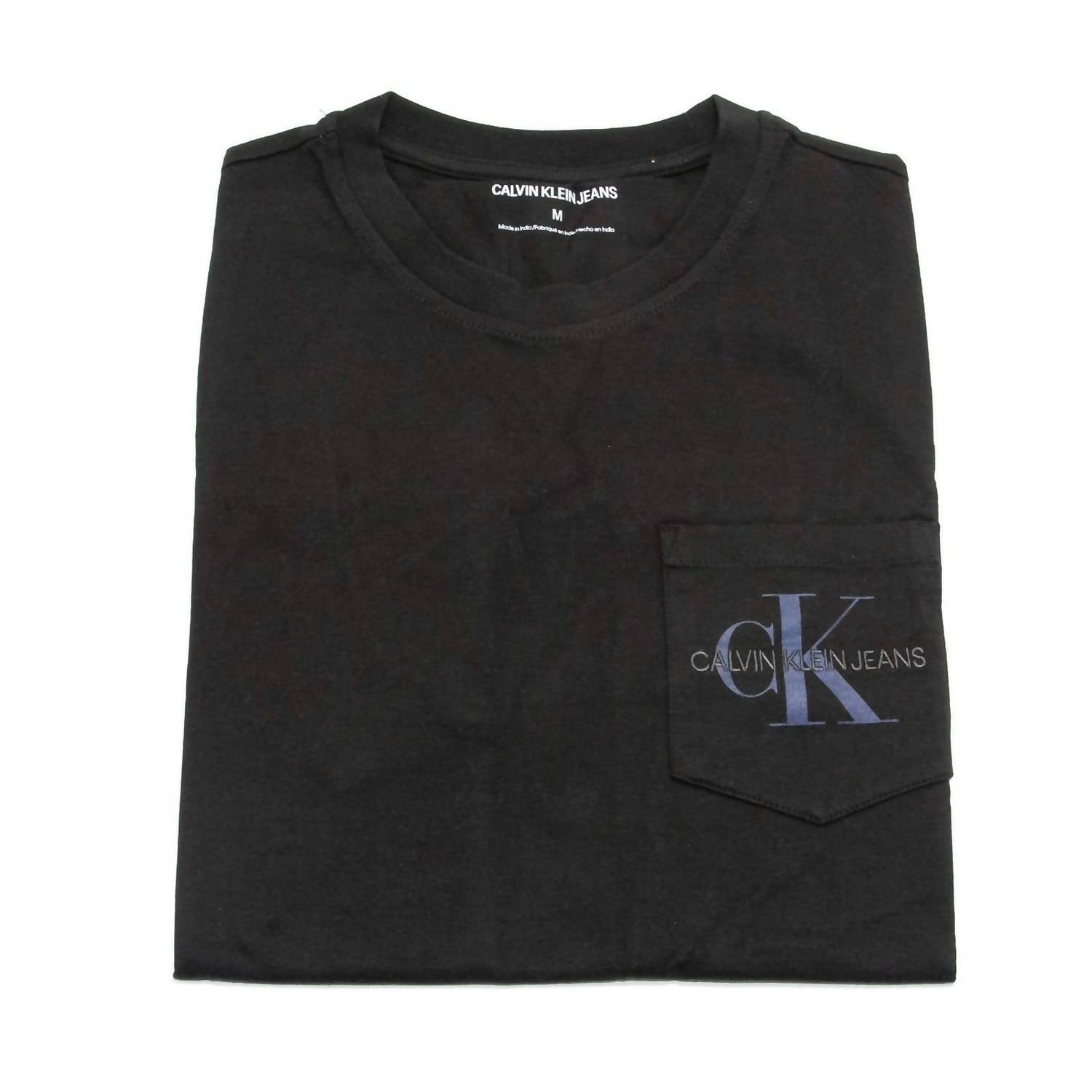 Calvin Klein - Men's Garment Dyed Monogram Pocket Tee