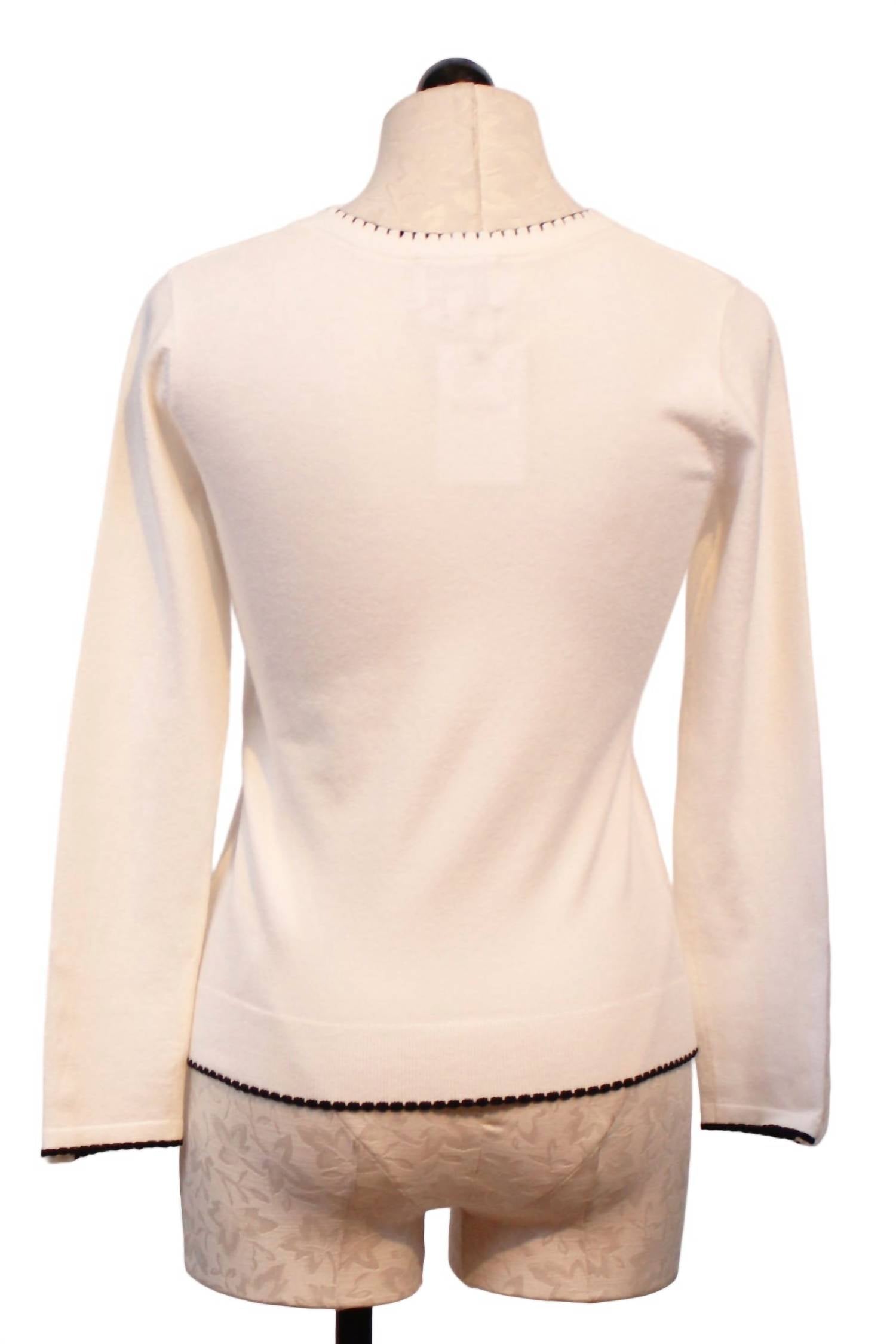 Leo Ugo - Women's Embroidered Bow Sweater Top