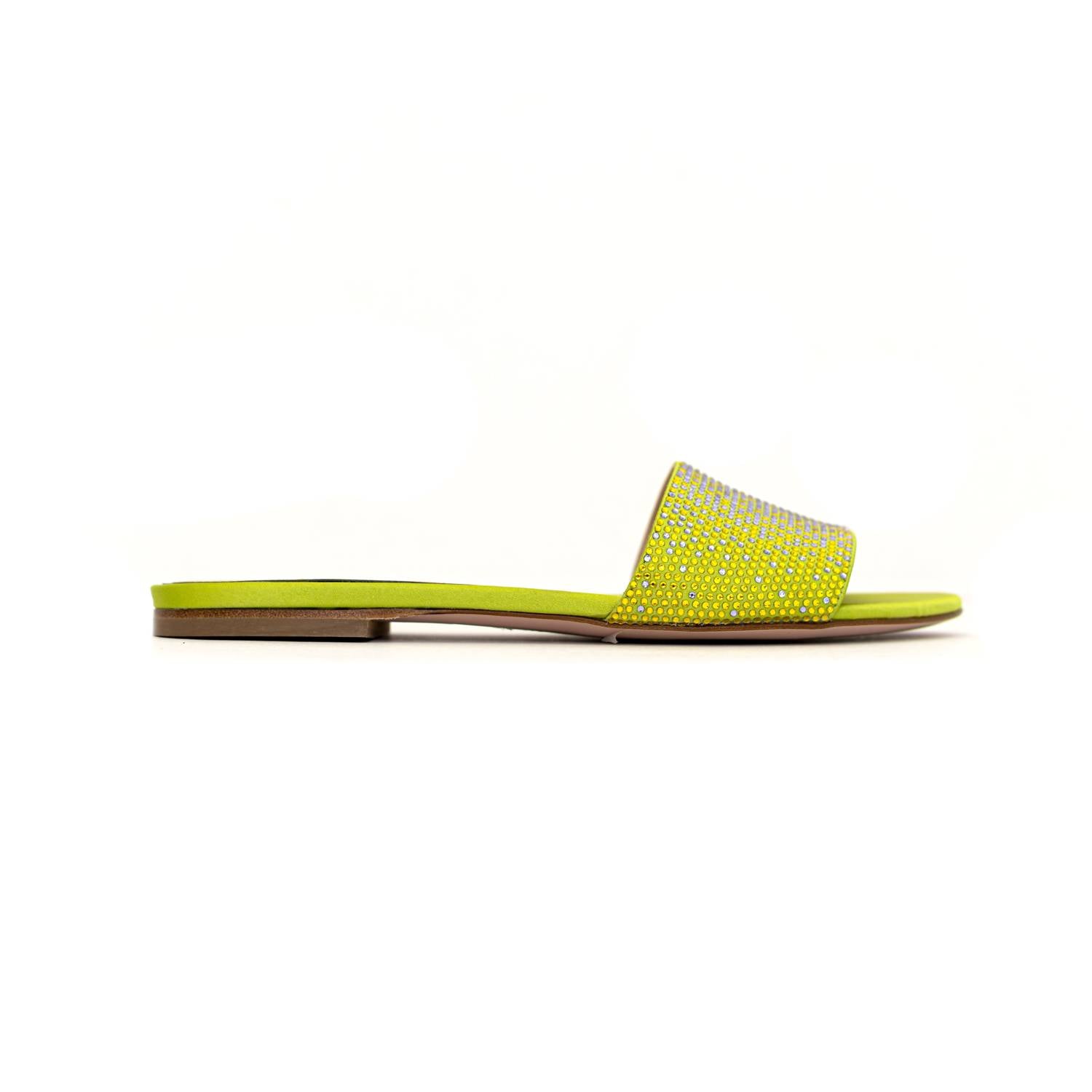 Gedebe - Women's Cassis Satin Rhinestone Embellished Flats