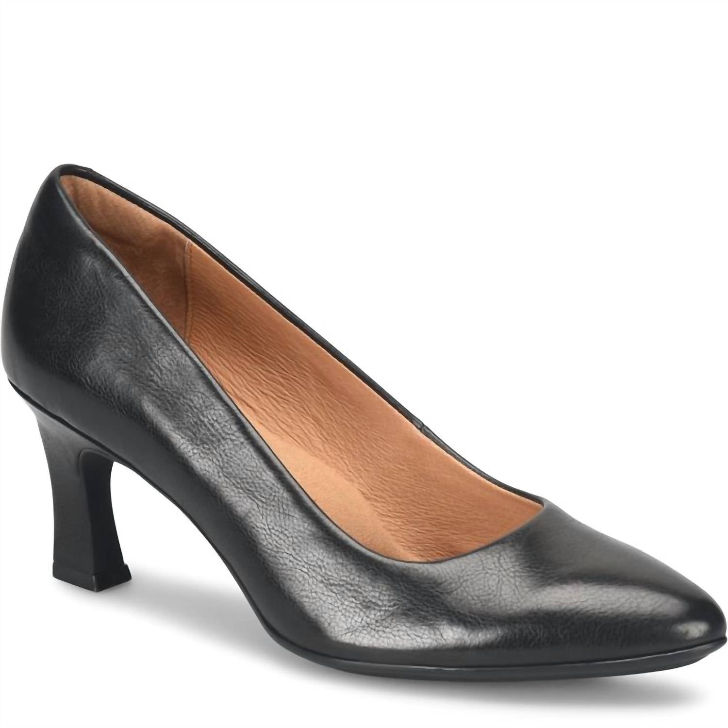 Sofft Women's Samy Kitten Heel in black - women's sandal