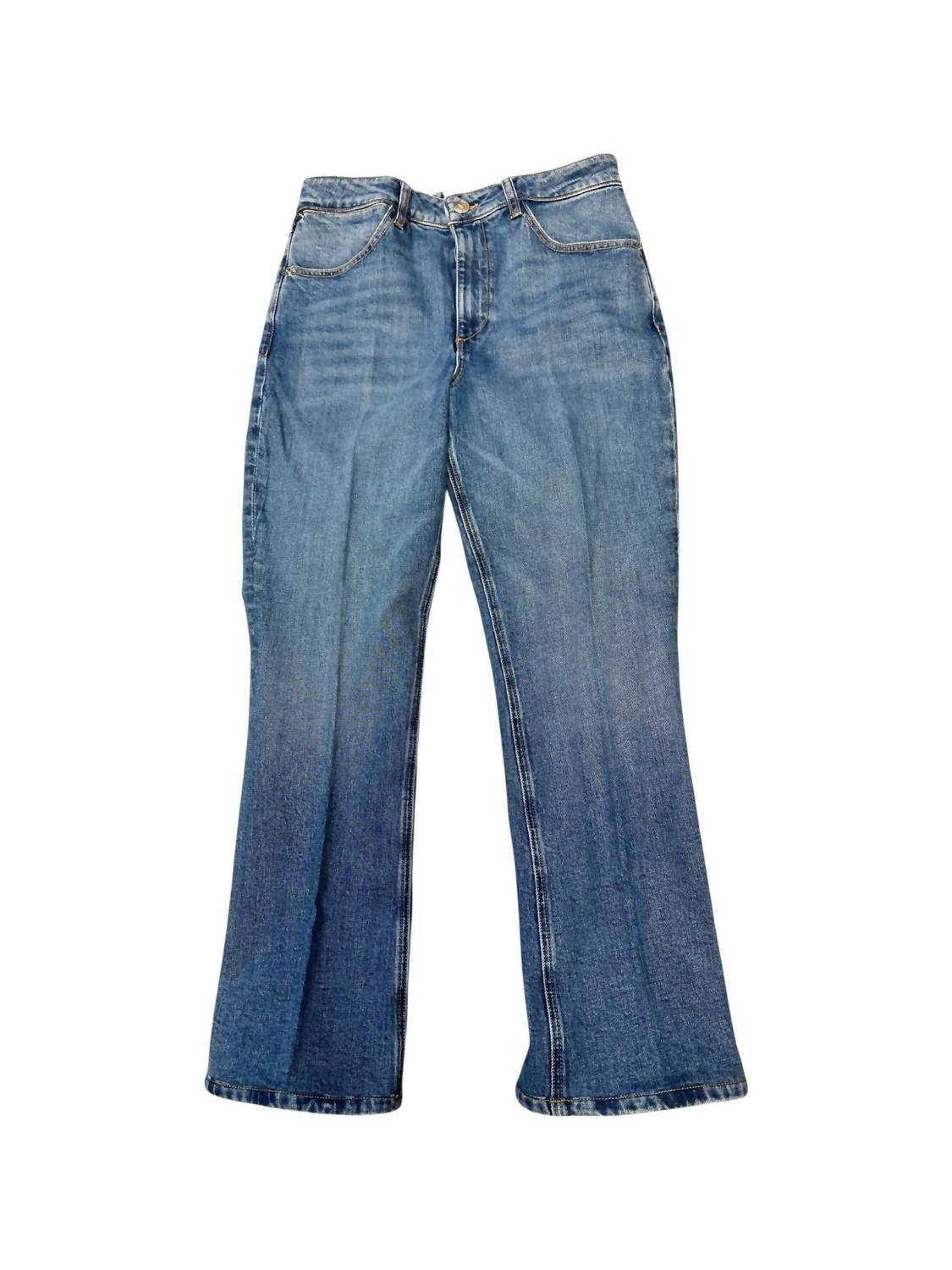 Sprwmn - Pre-loved Women's Classic Ankle Flare Jeans