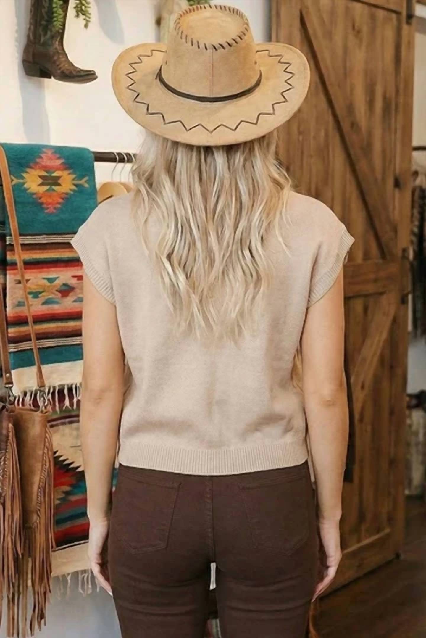 66Disco - Horseshoe Mock Neck Top