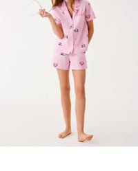 Lilly Pulitzer Elly Pajama Boxer in multi disney half drop overprint 2 - women's shorts - view 4