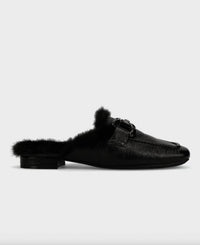 Vaneli - Women's Skyla Faux Fur-lined Loafer Mule