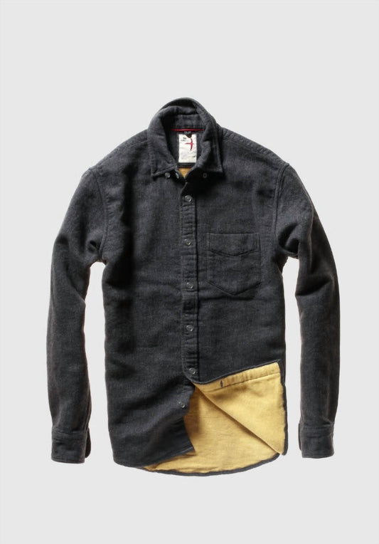 Relwen - Men's Herringbone Chamois Lined Flannel Shirt