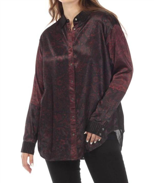 Johnny Was - Asteria Viper Print Mix Snap Shirt